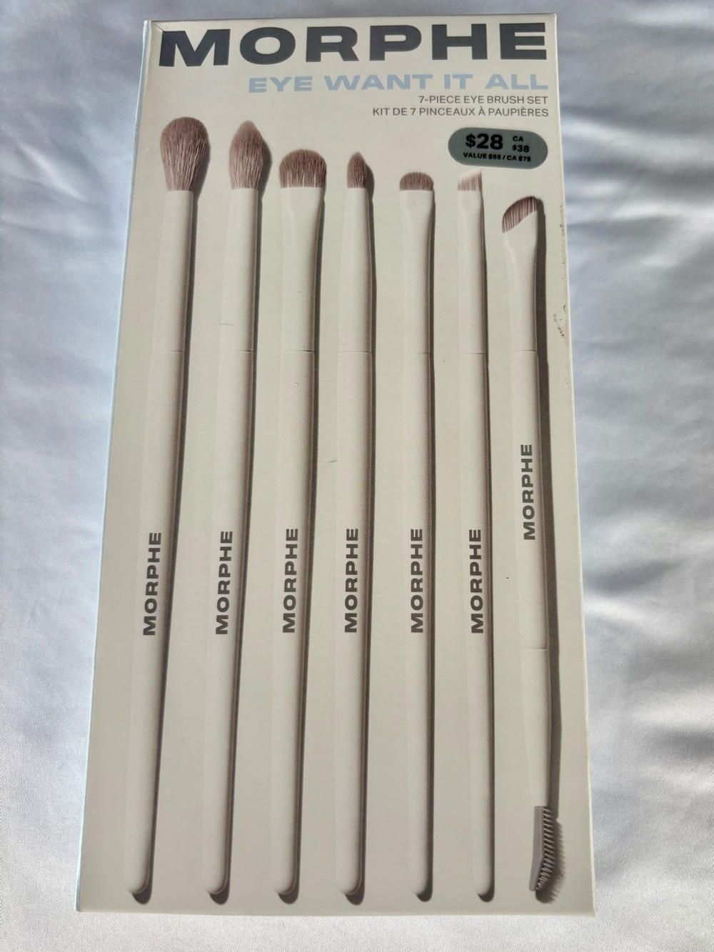 Morphe Eye Want It All 7-Piece White & Brown Eye Brush Set